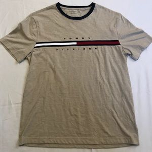 Vintage Tommy Hilfiger Spell Out Flag T Size Large